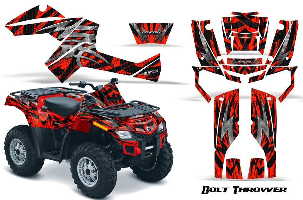 Can-Am Outlander 800 Graphics Kit Bolt Thrower Red RB